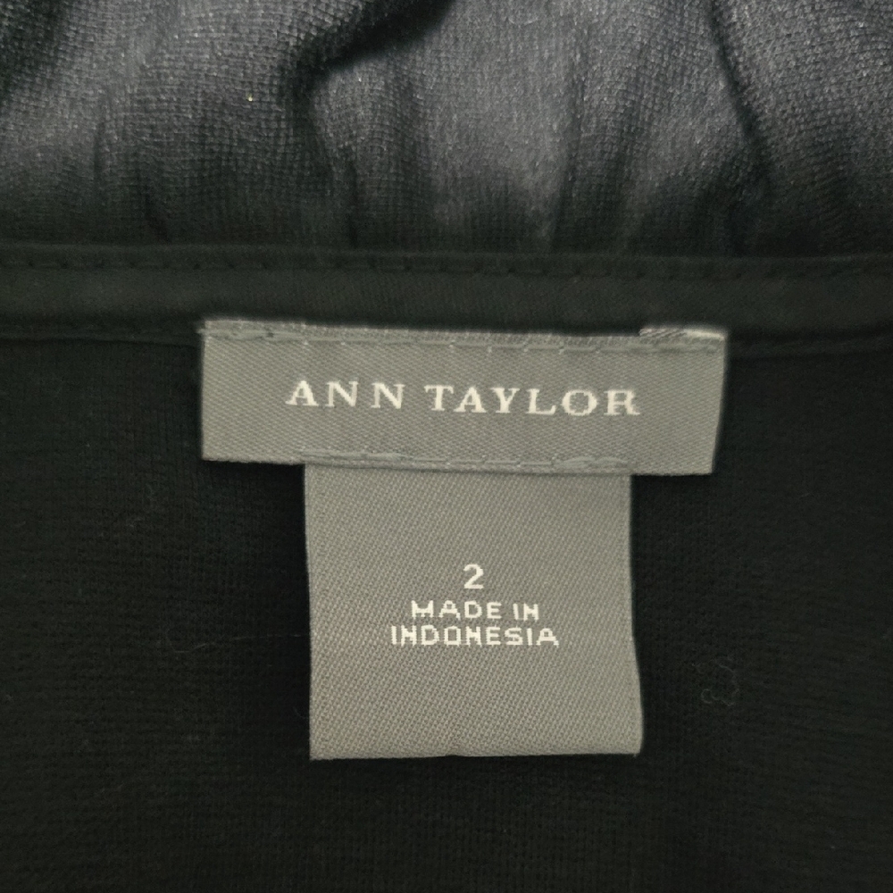 Ann Taylor Black Faux Wrap Dress - Picture 3 of 3